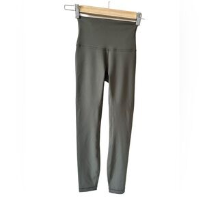 Lululemon Athletica Wunder Train Olive Green/Sage Green Colored Leggings